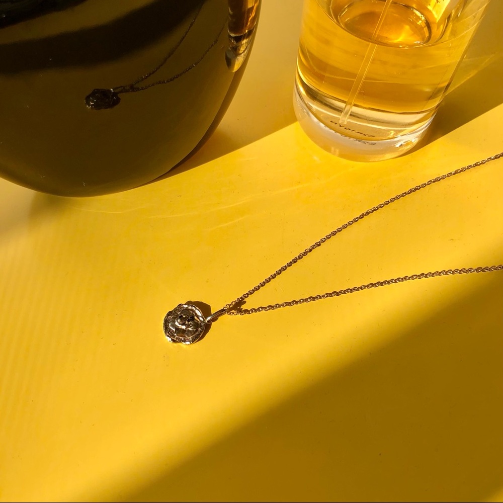 Pressed Flower Pendant Necklace